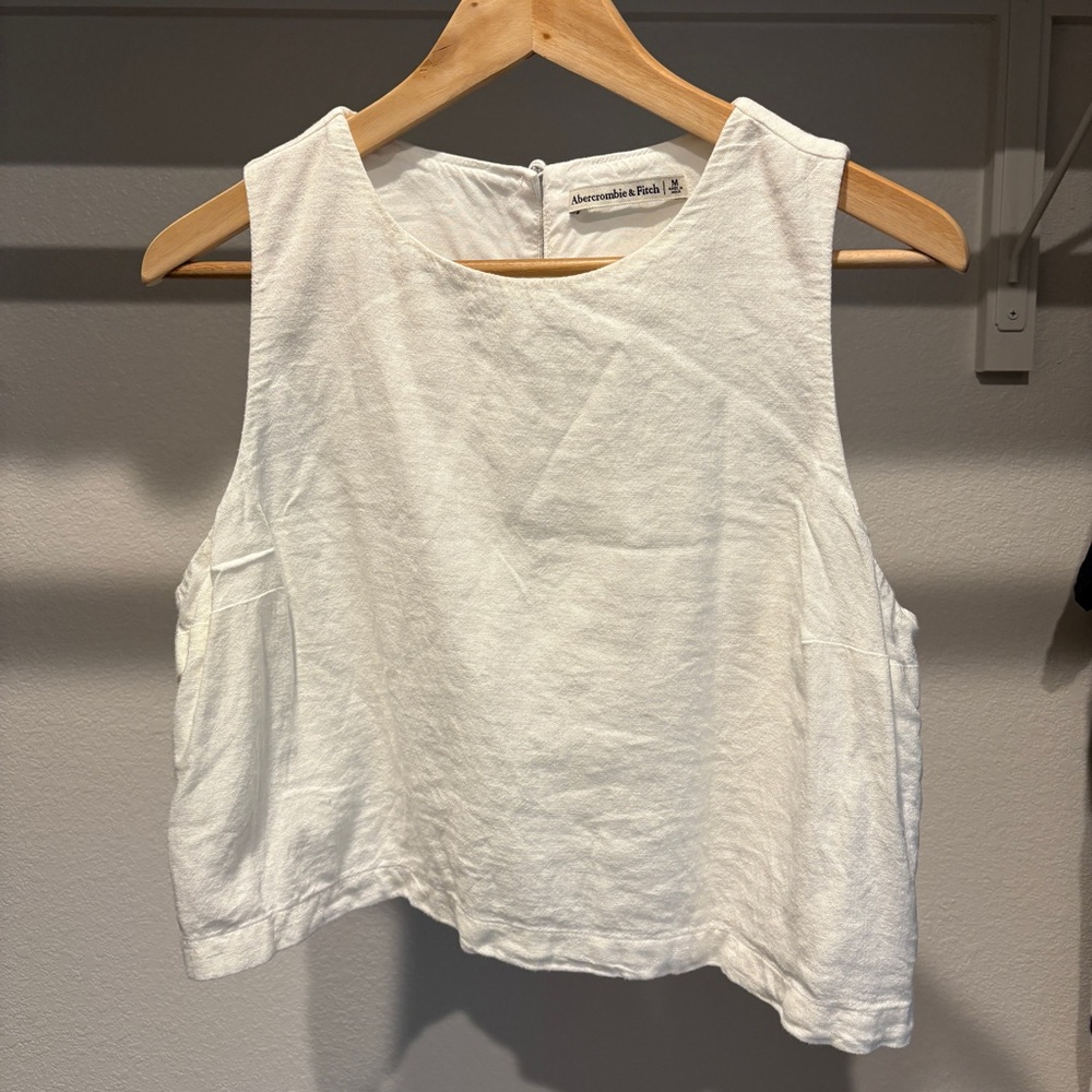Abercrombie & Fitch White Tank Top
